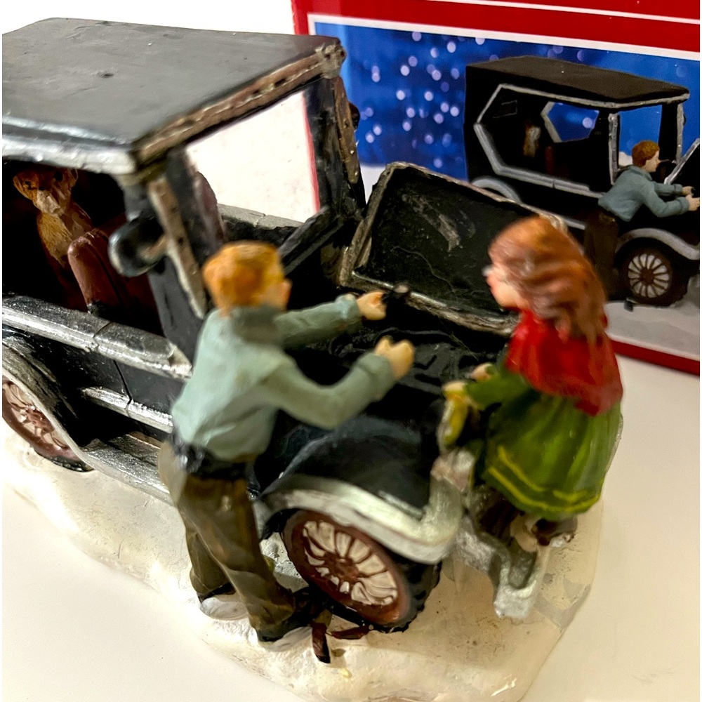 Daddy and Daughter Holiday Time Vintage Truck, Christmas Decor